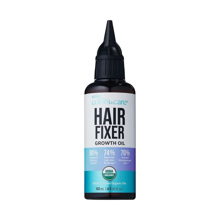 KISS Colors & Care Organic Hair Fixer Growth Oil, 133 mL (4.5 US fl. oz.) | Walmart (US)