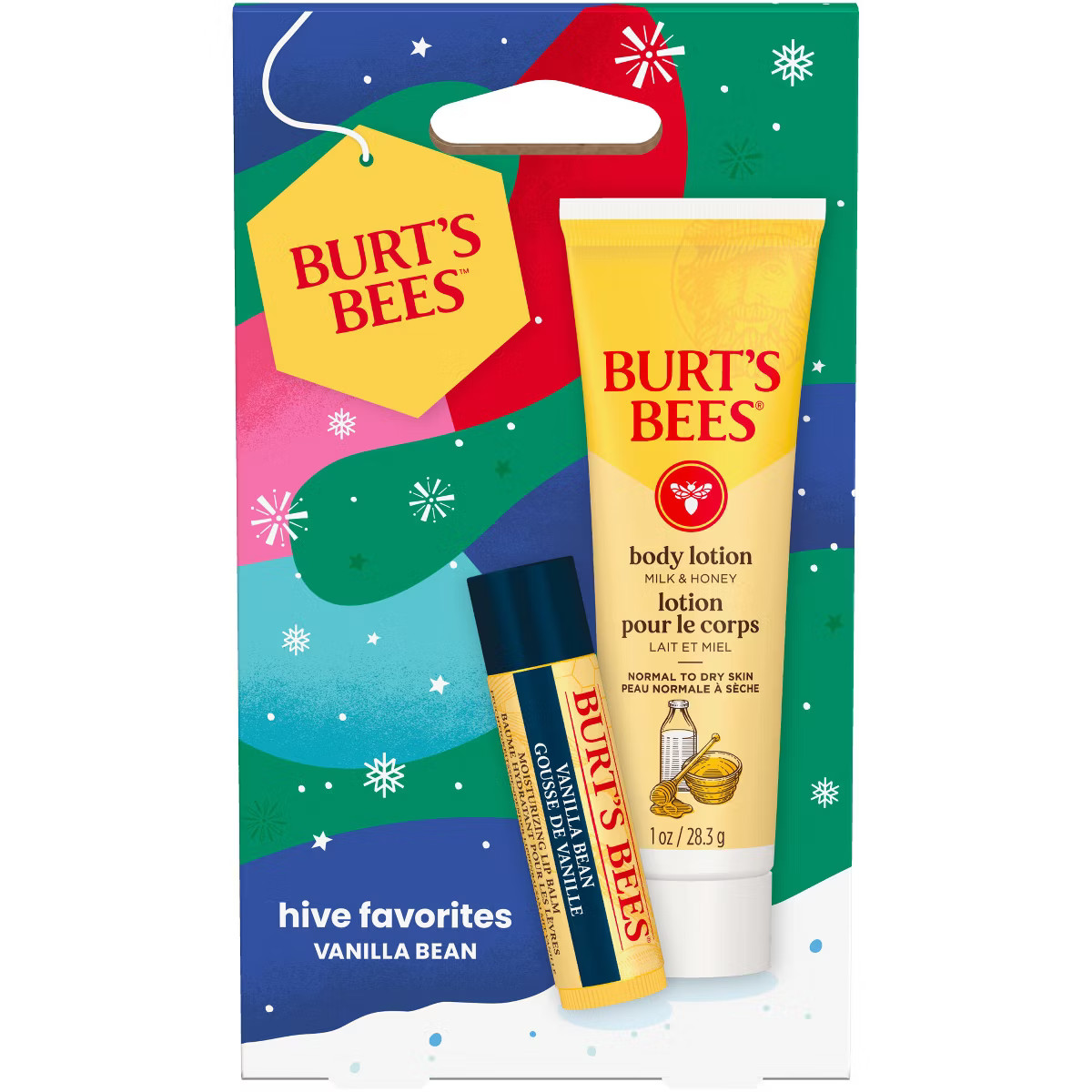 Burt's Bees Holiday Limited Edition Stocking Stuffer Hive Favorites Gift Set - Vanilla Bean - 2pc | Target