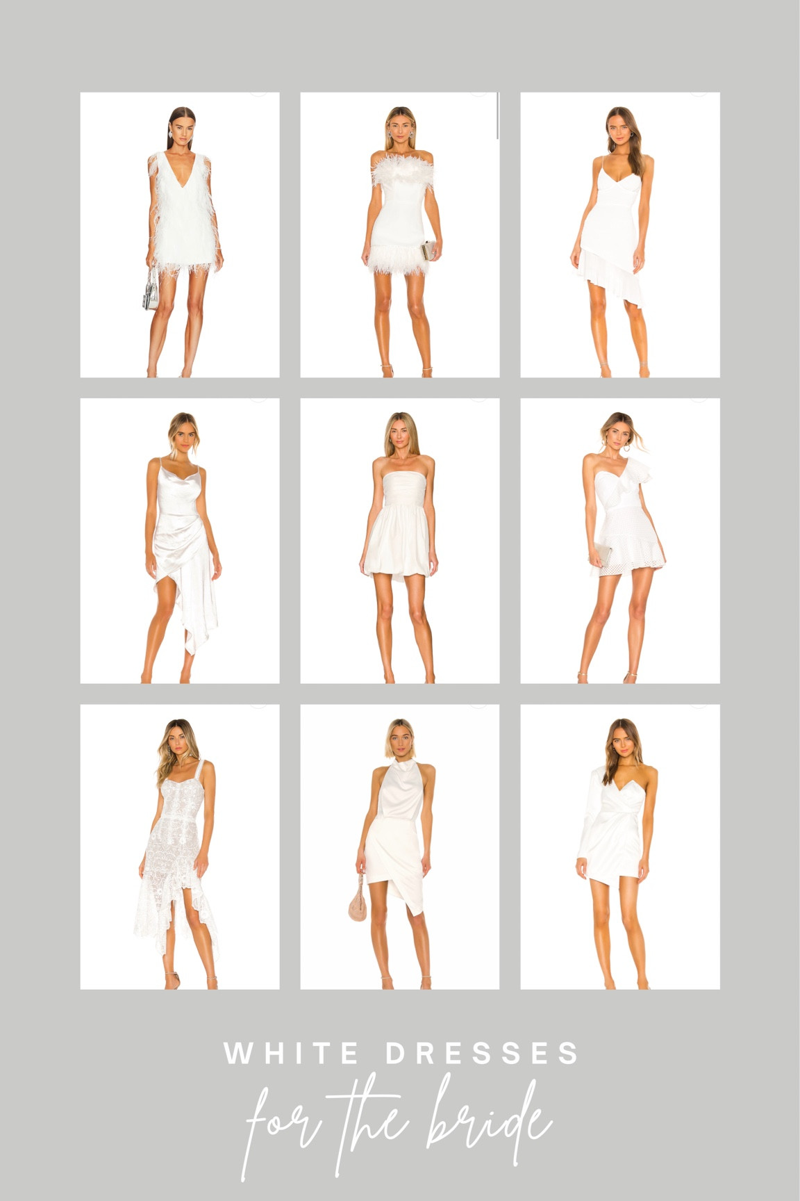 White summer dresses for the bride 🤍

Wedding | wedding look | bridal dresses | white outfit | revolve | what to wear to wedding events | wedding looks | outfit for brides | bride to be | wedding season | rehearsal dinner | bridal shower | bachelorette party 

#LTKstyletip #LTKunder100 #LTKwedding