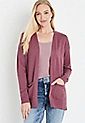 Solid Open Front Pocket Cardigan | Maurices