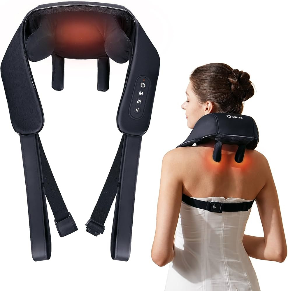 Neck Massager with Heat, Cordless Deep Tissue 4D Expert Kneading Massager, Shiatsu Neck and Shoul... | Amazon (US)