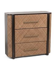 35X34 Havana Weave 3 Drawer Chest For Women | TJ Maxx