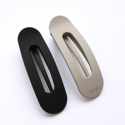 KAXI Lay Down Hair Claw, Perfect for Thick & Thin Hair, Strong Clip Teeth, 2 Pack (Black & Grey) | Amazon (US)