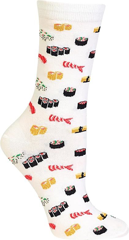 Hot Sox womens Food Drink and Alcohol Novelty Fashion Casual Crew Socks | Amazon (US)