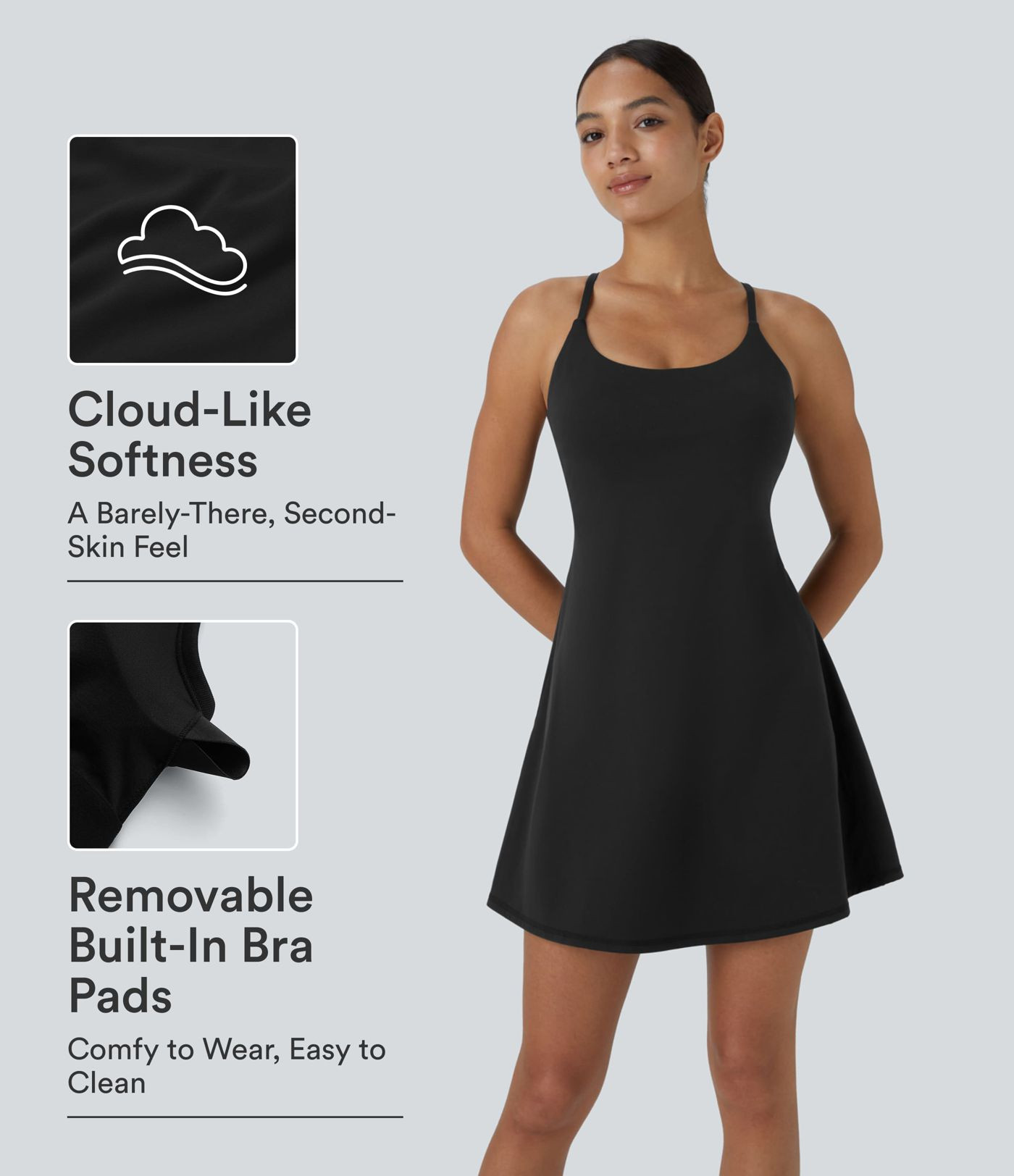 Women\u2019s SoftlyZero\u2122 Plush Backless Active Dress - Halara | HALARA