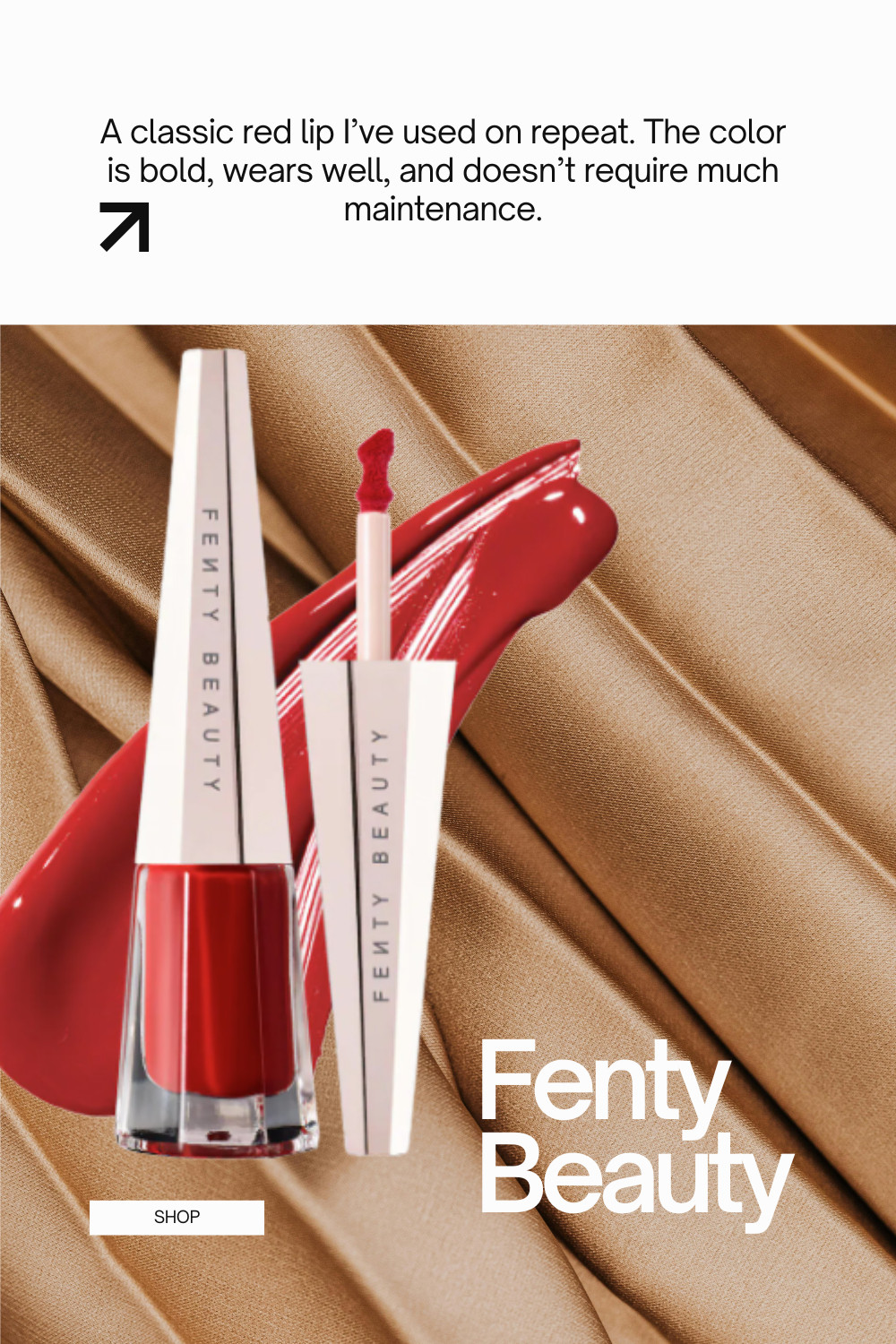 This is my go-to red lip when I want bold color that lasts without constant touch-ups. It applies smoothly, wears comfortably, and still looks good hours later. A classic red I reach for when I want something reliable. 

 #LTKValentine #LTKselfcare #LTKBeauty