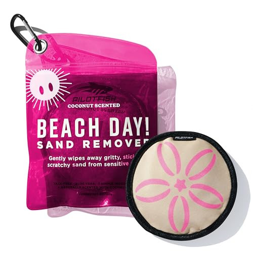 Pilotfish Beach Essentials Sand Remover Bag, Gentle Skin-Friendly Formula with 7 Natural Ingredients + Coconut Oil, Talc-Free Sand Removal Beach Accessories, Must Haves, Gifts for Women | Amazon (US)