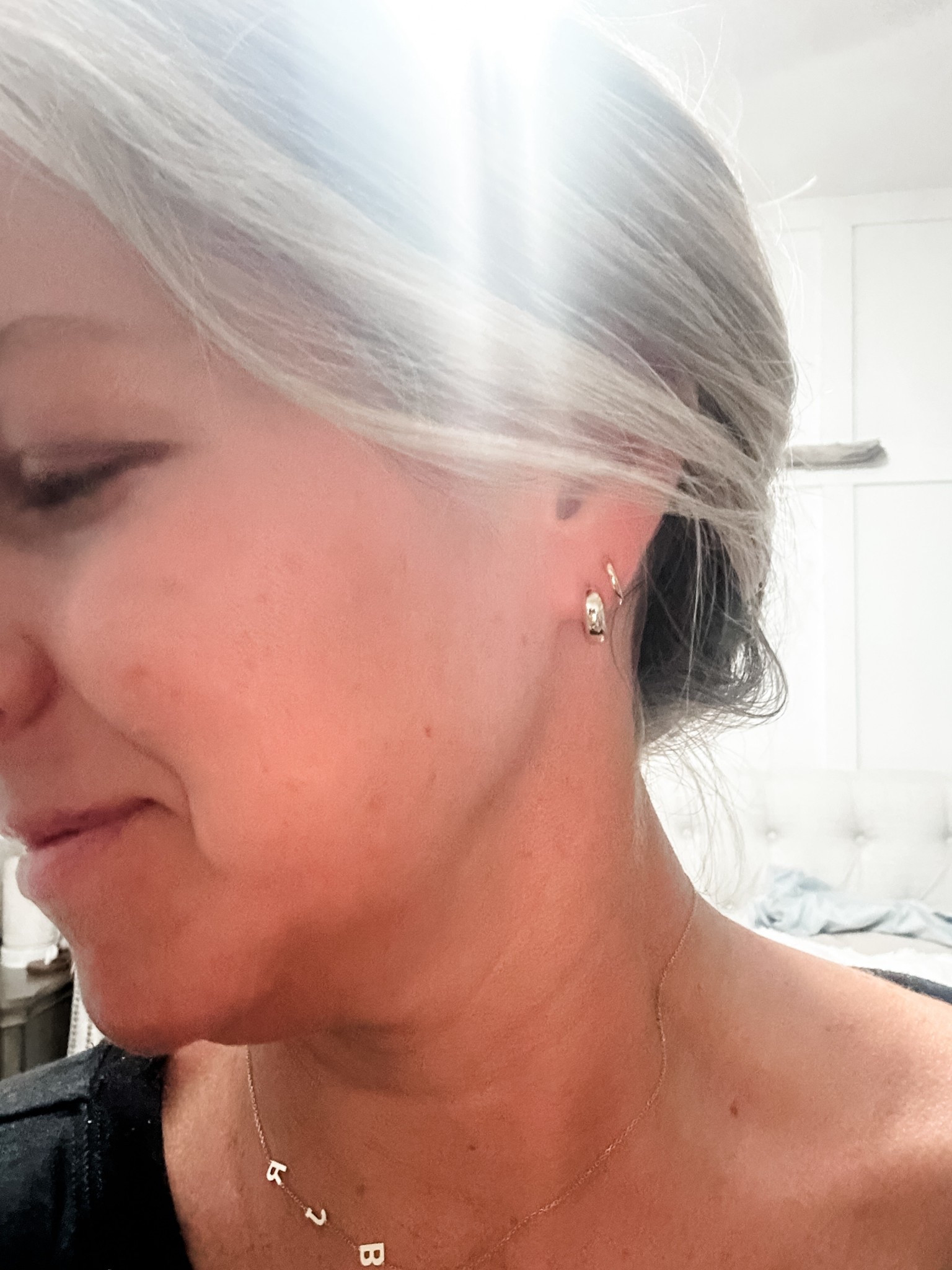 Ignore my gobbler. Loving these earrings for daily wear. I sleep in them, shower, skincare and makeup and self tan!  They’re weightless, comfy and look so classic yet hip as a stack!  

#LTKOver40 #LTKselfcare #LTKootd