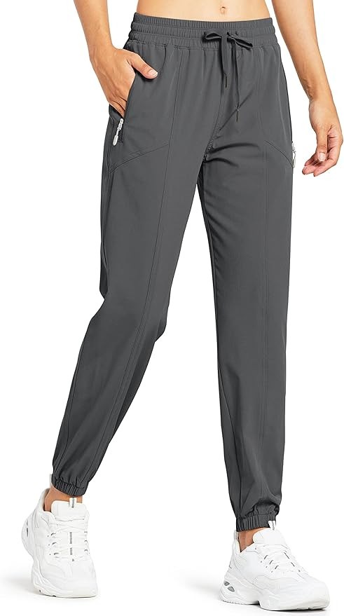 Libin Women's Lightweight Joggers Pants Quick Dry Running Hiking Pants Athletic Workout Track Pan... | Amazon (US)