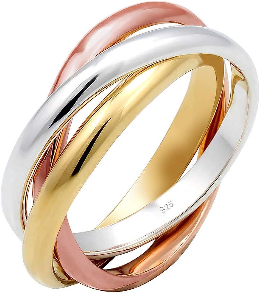 Elli Damen Ring Wickelring Trio Basic Blogger Trend in 925 Sterling Silber | Amazon (DE)