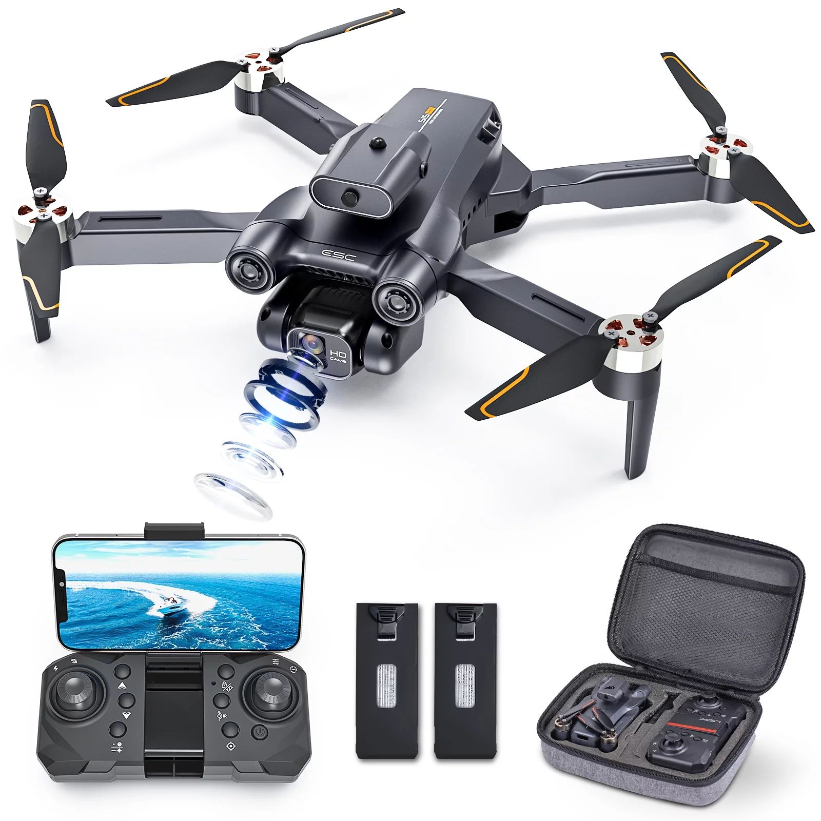 Drone with 4K Camera for Adults, AUOSHI RC Quadcopter with High Speed Brushless Motor, Altitude H... | Walmart (US)