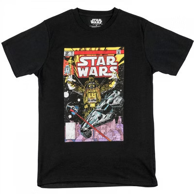 Mens Star Wars Darth Vader Comic Art T-Shirt - 2XLarge | Target