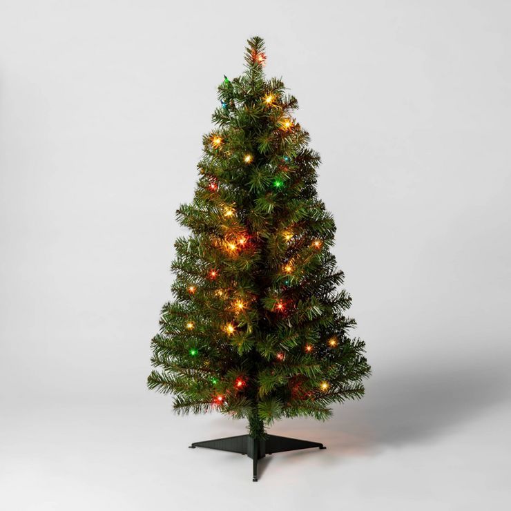 3ft Pre-Lit Alberta Spruce Artificial Christmas Tree Multicolor Lights - Wondershop™ | Target