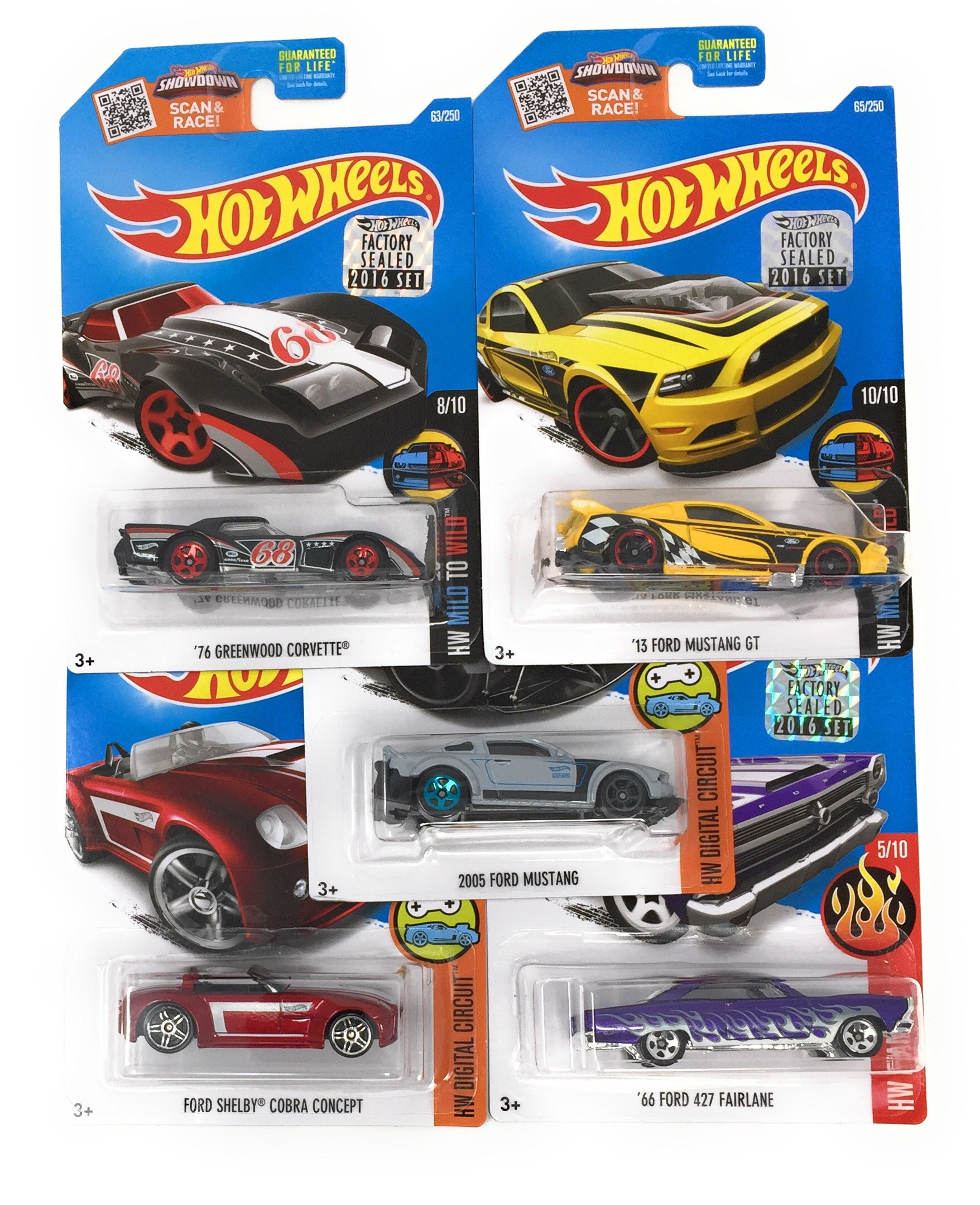 Hot Wheels Muscle Car Madness 5 Pack Random Diecast Bundle Set with Various Corvettes, Mustangs, ... | Amazon (US)