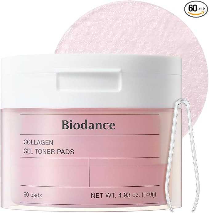 BIODANCE Collagen Gel Toner Pads 60 Counts | Non-Irritating Hydrogel Pads | Pore Minimizing, Impr... | Amazon (UK)