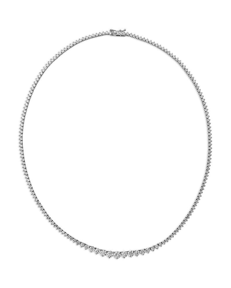 Bloomingdale's Fine Collection Certified Diamond Graduated Tennis Necklace in 14K Gold, 7.0 tcw | Bloomingdale's (US)