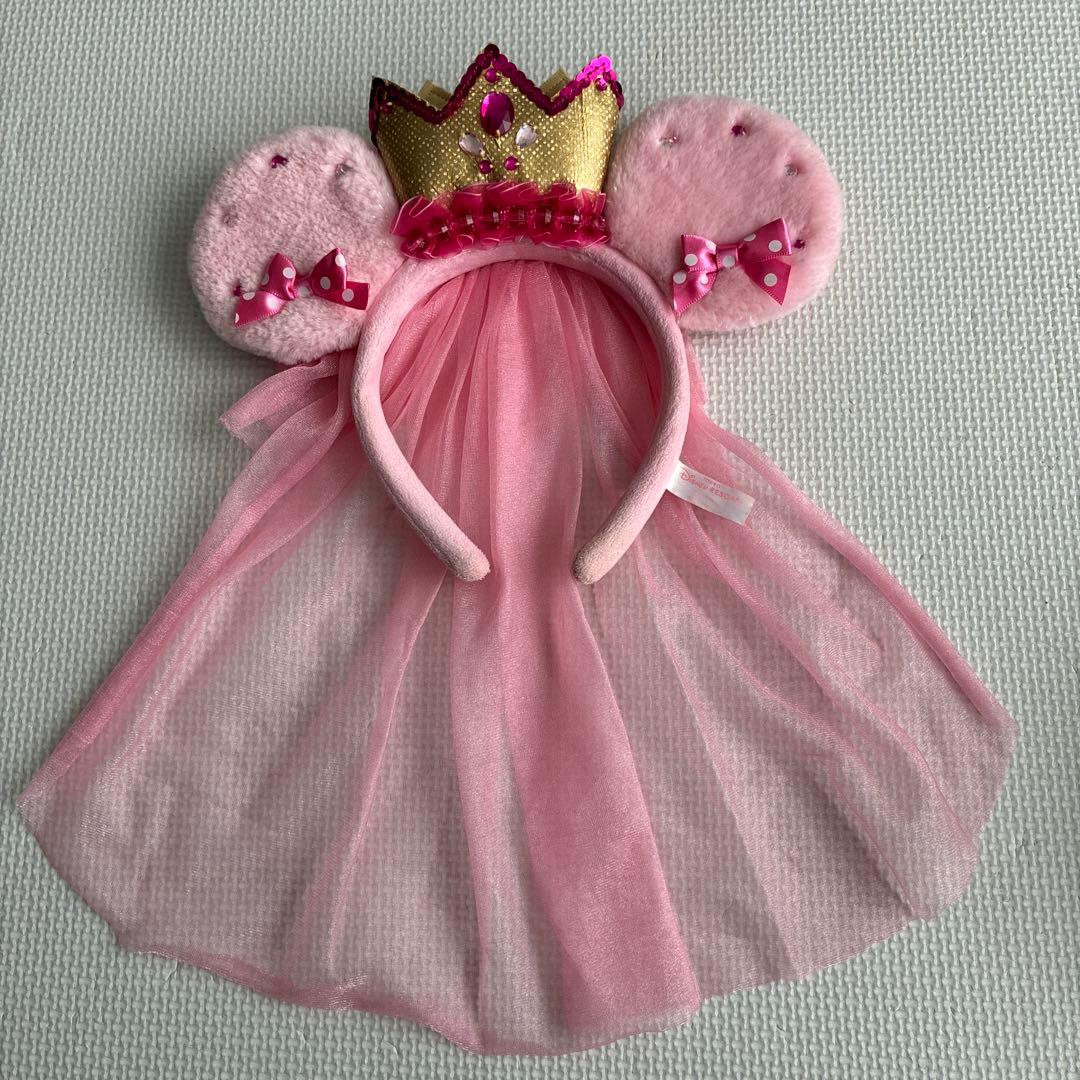 Disney Minnie Princess Headband Crown Veil Pink Ears Tokyo Disney Resort #jp | eBay | eBay US