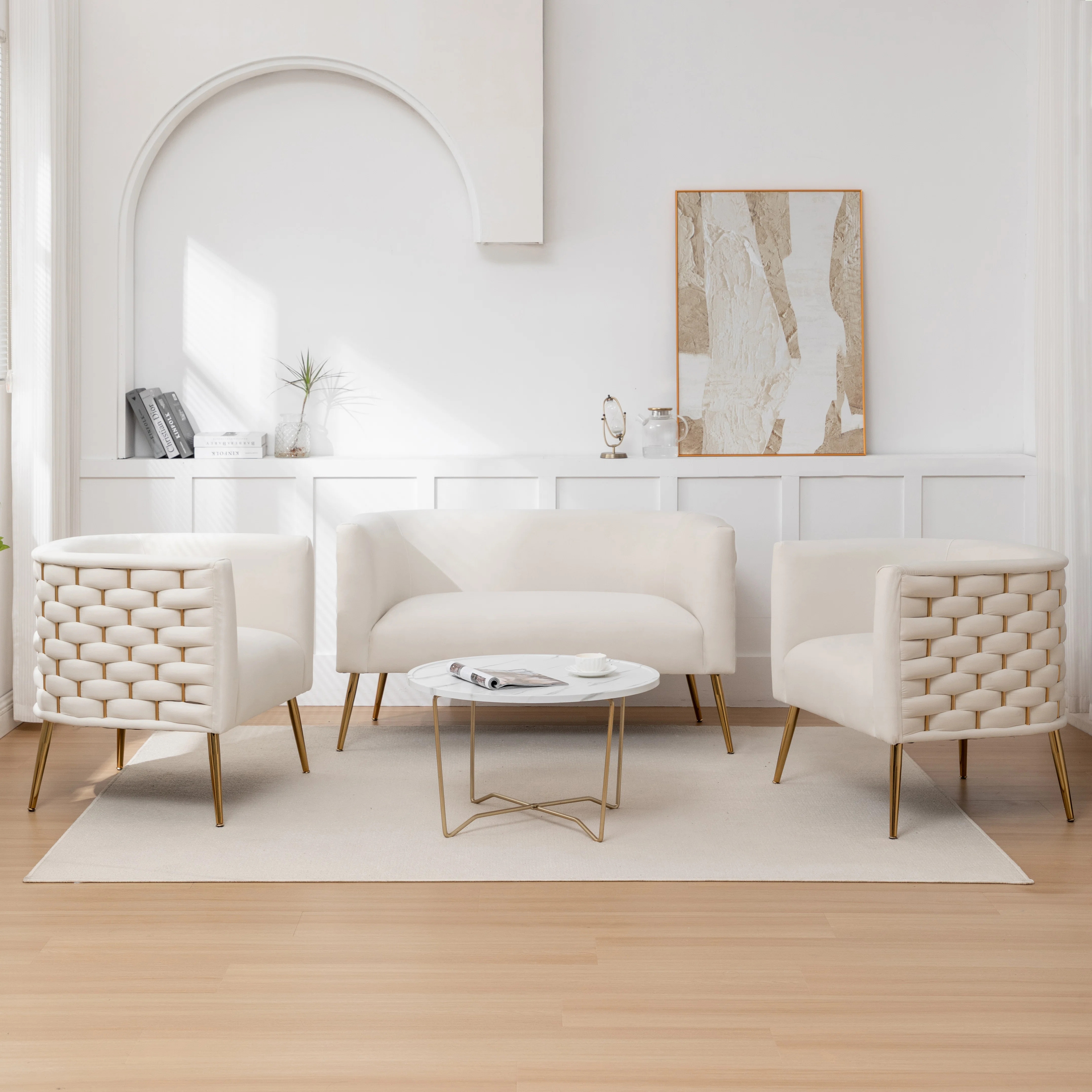 Cristen 3 - Piece Velvet Living Room Set | Wayfair North America