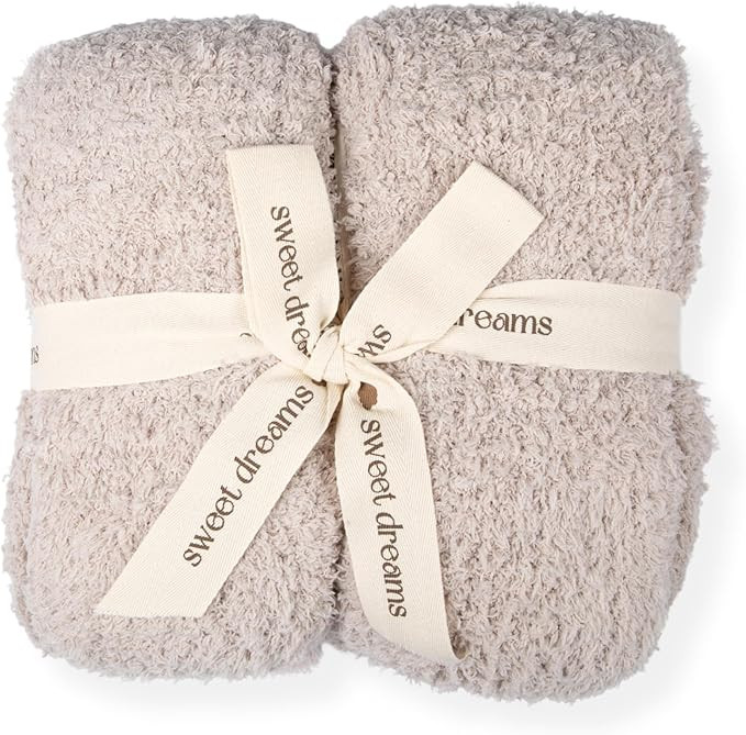 Unboxme Sweet Dreams Cloud Wrap - Ultra Soft & Cozy Stone-Colored Throw Blanket, 54" x 72" Warm C... | Amazon (US)