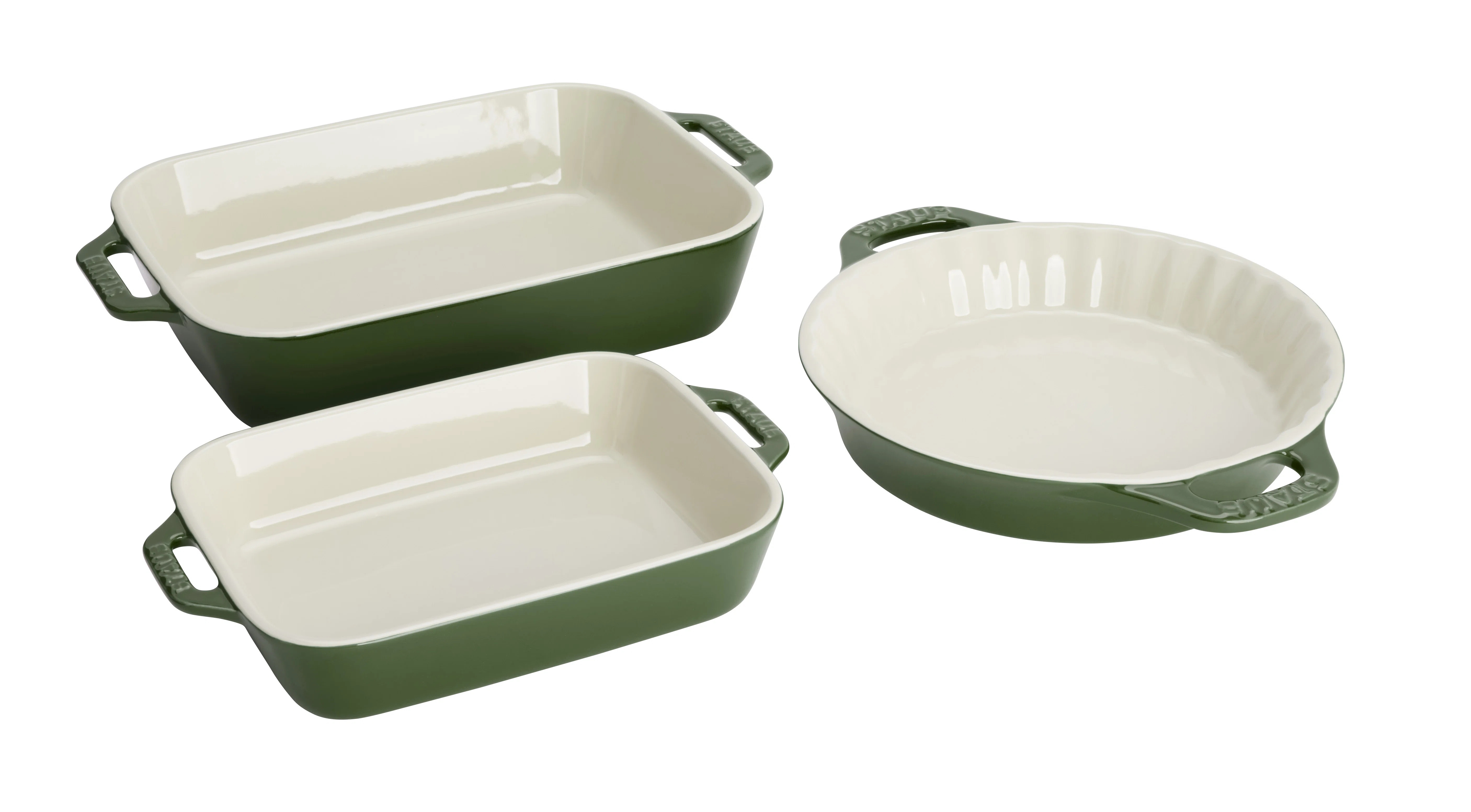 STAUB Ceramic 3 Pc. Set (Pie & 2Pc Rect Dish) | Wayfair North America