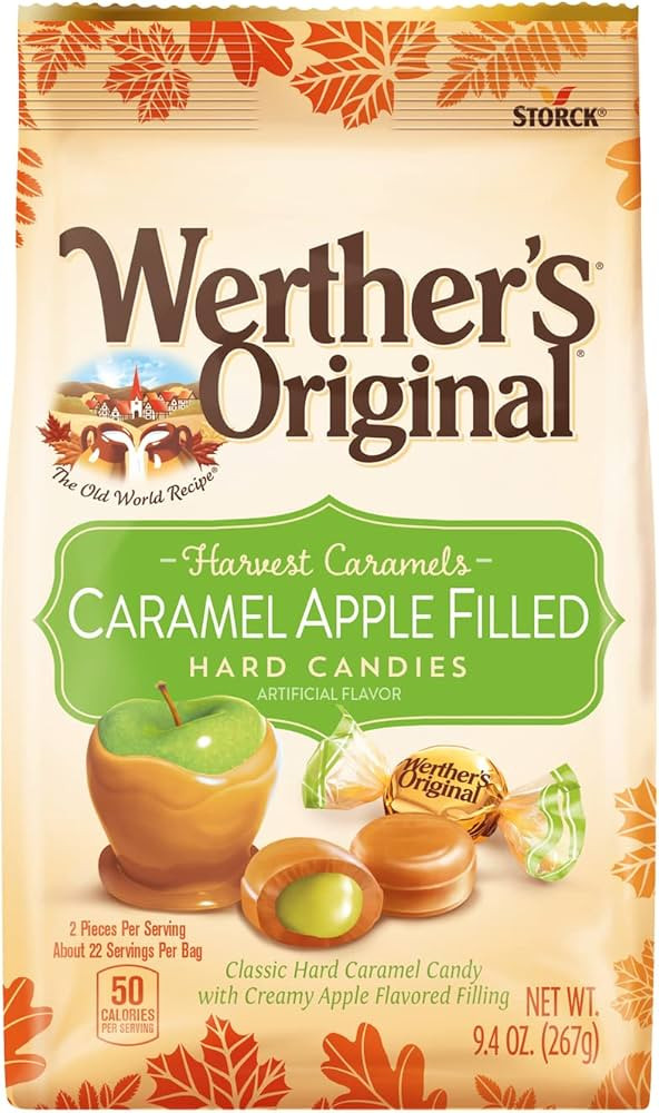 Werther's Original Hard Apple Filled Caramel Candy, 9.4 Oz Bag | Amazon (US)