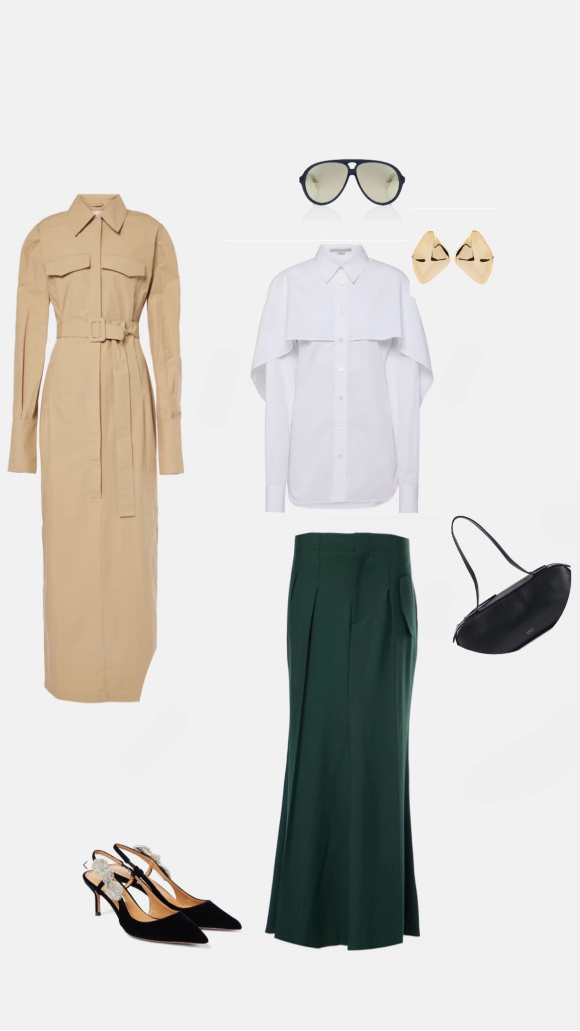 Pre-fall inspo 
#autumn #fall #prefall #trench #trenchcoat #blackskirt #maxiskirt #whiteshirt #office #officelook #workwear #slingback #blackslings #blackslongbackshoe 

#LTKworkwear #LTKstyletip #LTKautumn