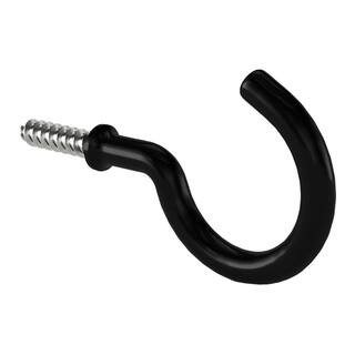 2-1/4 in. Black Vinyl Cup Hook (10-Pack) | The Home Depot