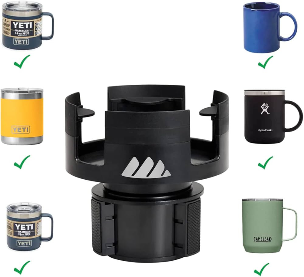 Integral Mug Integrator Expandable Mug Holder - YETI 14oz Rambler Cup Holder - Coffee Mug Car Cup... | Amazon (US)