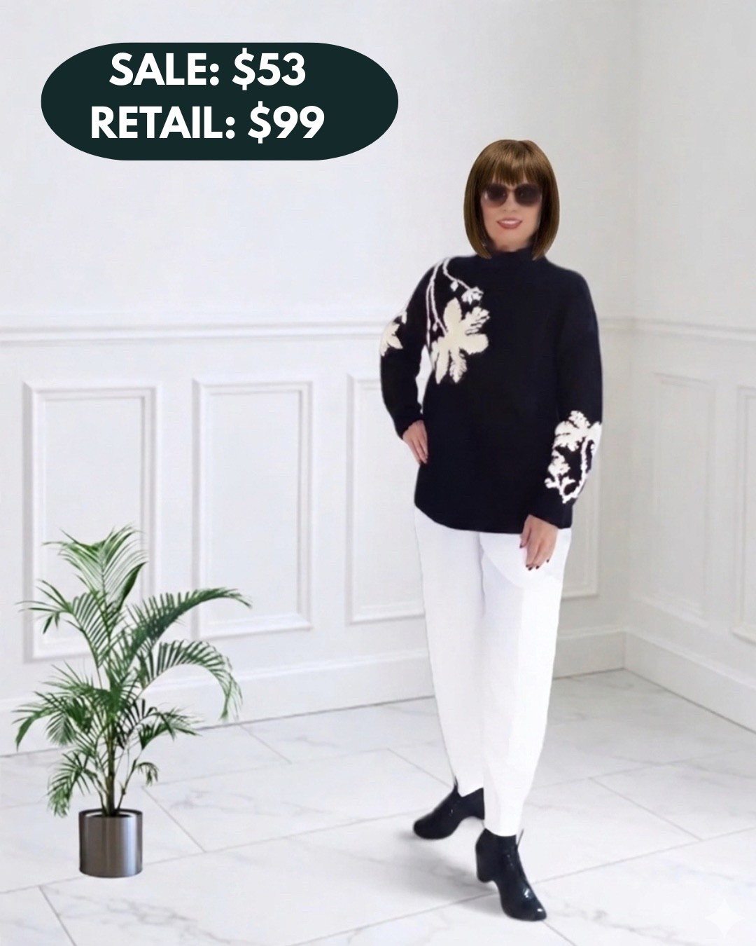 ‼️SALE ALERT ‼️ Sweater has floral pattern on back and front 🥰 Wearing size Small - Fits TTS 
Amazon find - AmazonSale - 

Follow my LTK @fashionistanyc on the @shop.LTK app to view this post and get my exclusive app-only content!

#liketkit #LTKWorkwear #LTKSaleAlert #LTKootd
@shop.ltk
https://liketk.it/5XYlJ
