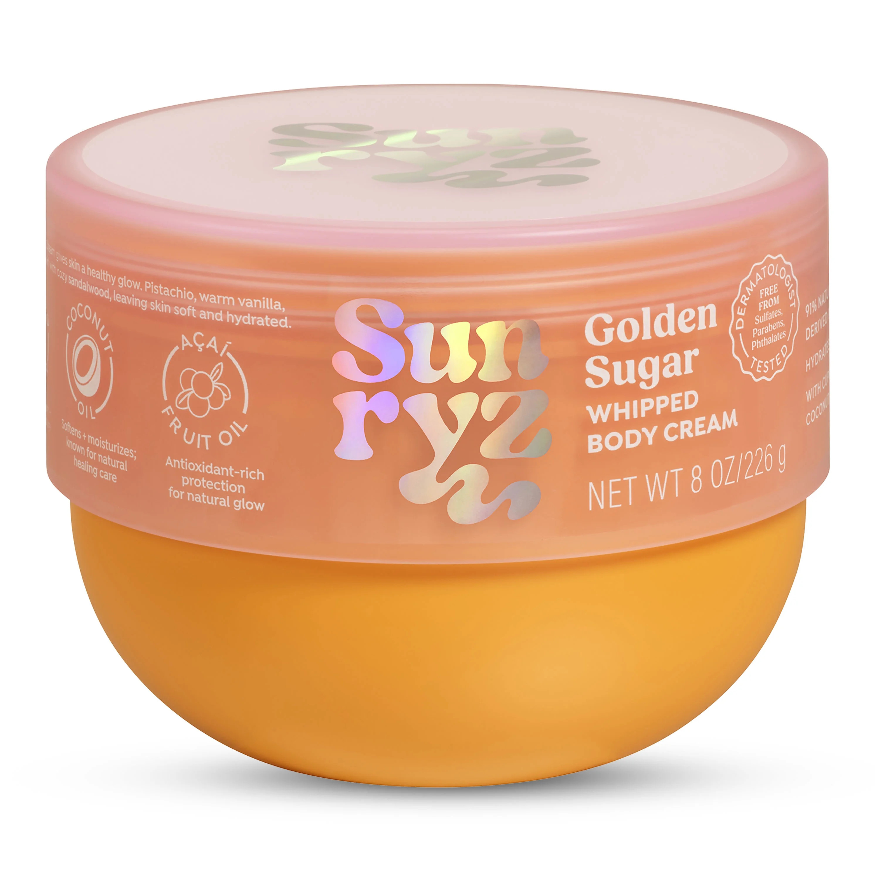 Sunryz Golden Sugar Whipped Body Cream, 8 fl oz | Walmart (US)