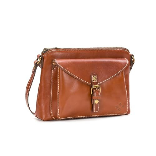 Patricia Nash | Avellino Leather Crossbody Bag | Women's Crossbody Purse | Leather Crossbody, Tan | Amazon (US)