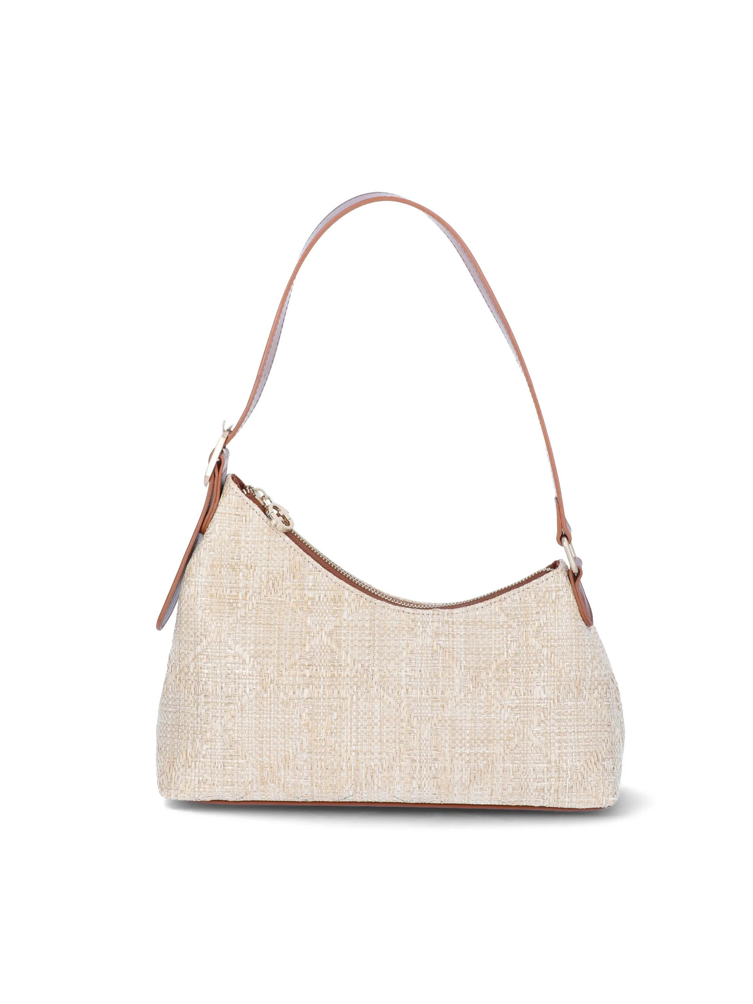 Time and Tru Women's Ashlyn Shoulder Handbag, Woven/Cognac | Walmart (US)