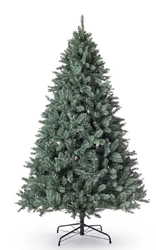 KING OF CHRISTMAS 7ft Blue Spruce Artificial Christmas Tree Unlit, Tribeca Blue Spruce Xmas Tree with Foldable Base, Hinged Sections 1875 PVC Christmas Tree for Home, Office and Holliday Decor | Amazon (US)