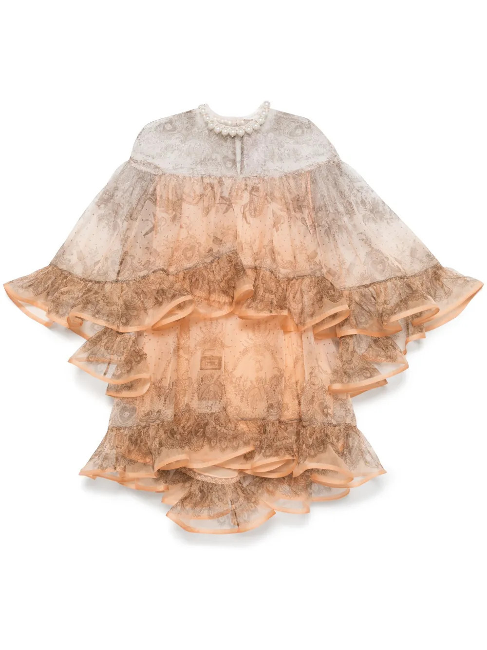 ZIMMERMANN embellished mini dress - Orange | Farfetch Global