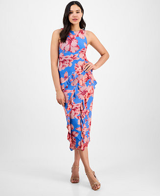 RACHEL Rachel Roy Women's Isca Ruffled Sleeveless Midi Dress - Macy's | Macy's