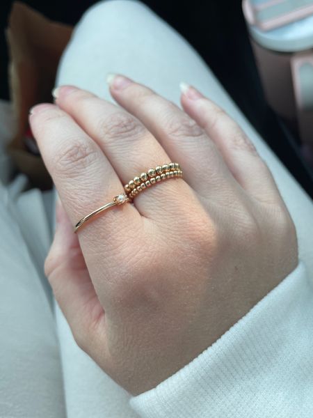 Gold rings ✨
Everyday dainty gold jewelry 
Fave - don’t tarnish 


#LTKStyleTip #LTKFindsUnder50