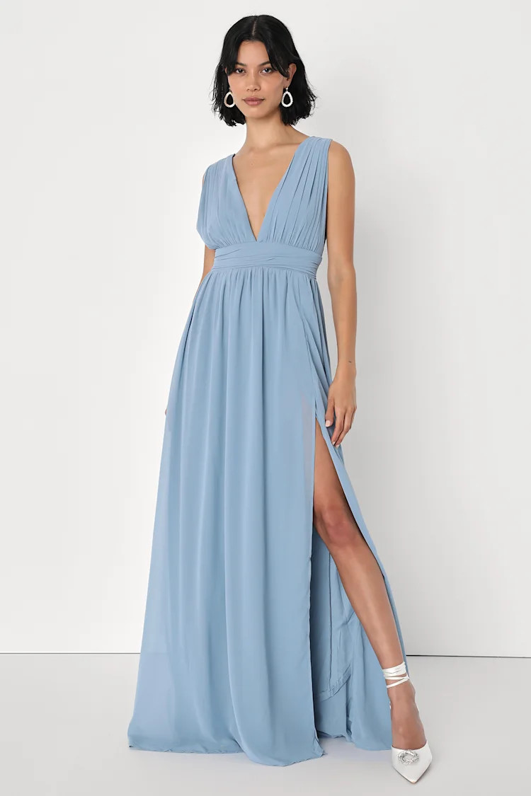 Heavenly Hues Light Blue Maxi Dress | Lulus (US)