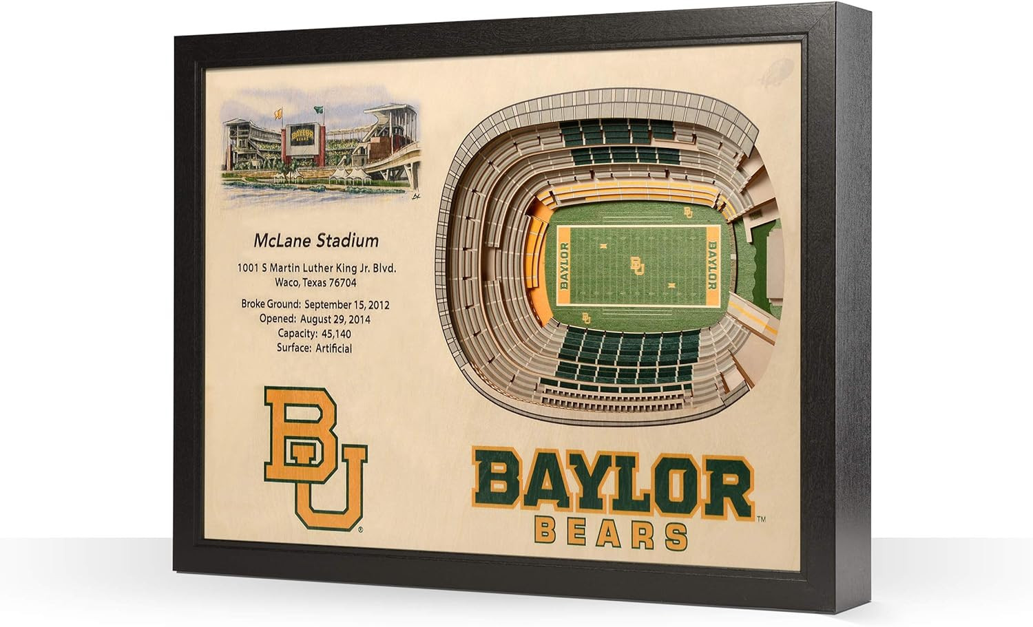 YouTheFan NCAA 25-Layer 25.5 x 19.5 StadiumViews 3D Wall Art | Amazon (US)