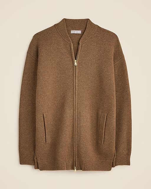 Full-zip flight sweater-jacket | J. Crew US