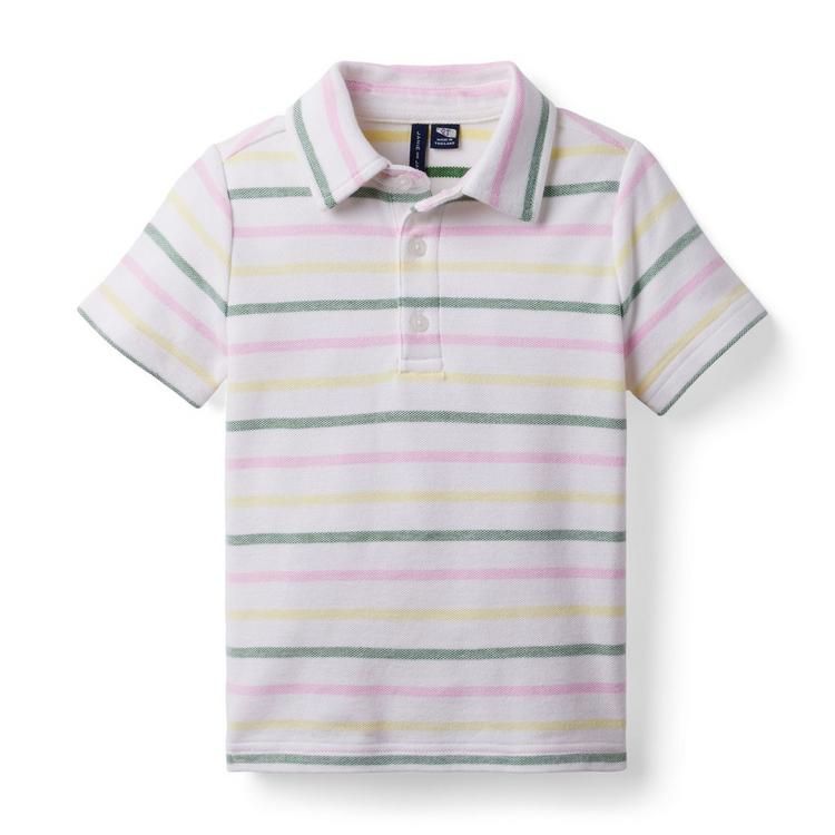 Striped Pique Polo | Janie and Jack