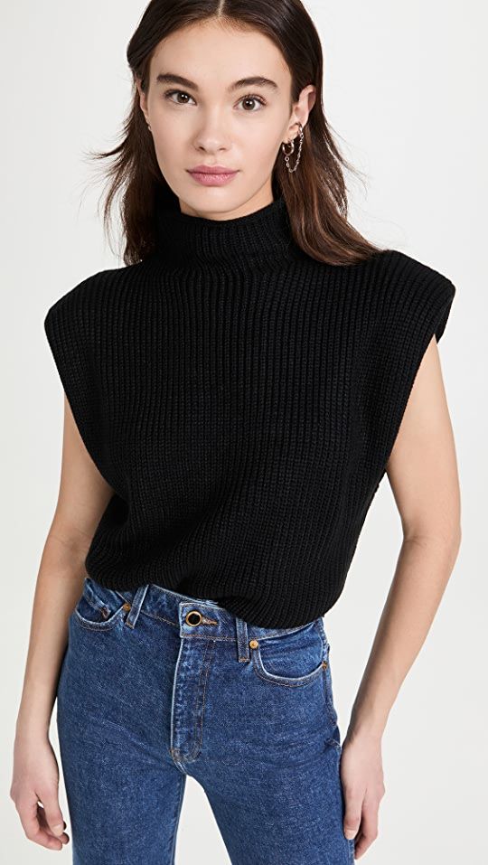 En Saison Sweater Pullover with Shoulder Pads | SHOPBOP | Shopbop