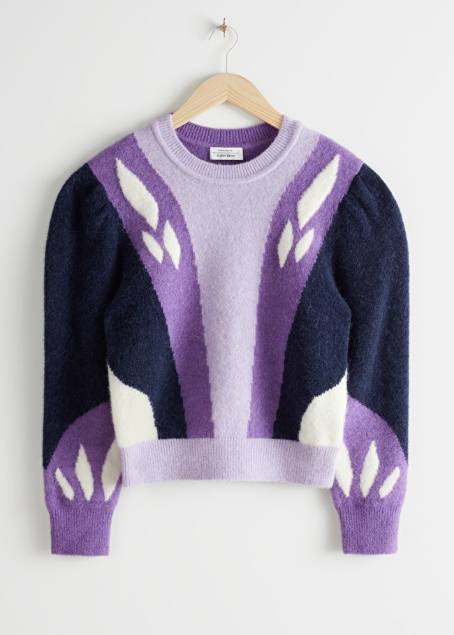 Colour Block Puff Shoulder Sweater | & Other Stories (EU + UK)