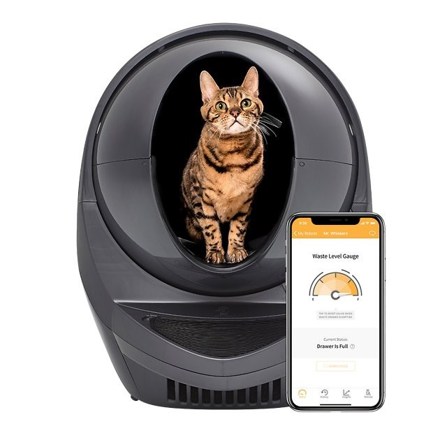 LITTER-ROBOT WiFi Enabled Automatic Self-Cleaning Cat Litter Box, Grey - Chewy.com | Chewy.com