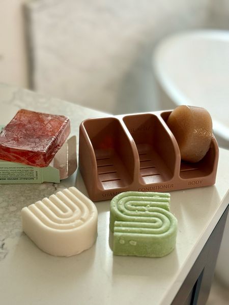 I have always favor bar soaps over liquid soaps and these shampoo and conditioner bars are a new discovery for me.  I have been using the Tea tree mint shampoo bar and rice protein conditioner for a a couple of weeks now and love them. Plus no single use plastic!

#earthdayeveryday

#LTKfindsunder50 #LTKhome #LTKover40