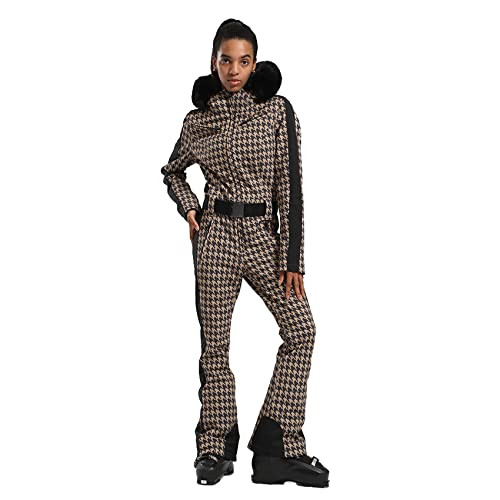 GSOU SNOW Women Ski Suit One Piece Snowsuit Snowboard Slim Insulated Jumpsuit Waterproof Windproof for Outdoor Sports | Amazon (US)