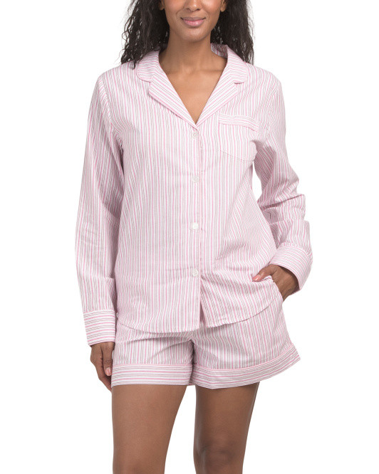 Twill Pajama Set | TJ Maxx