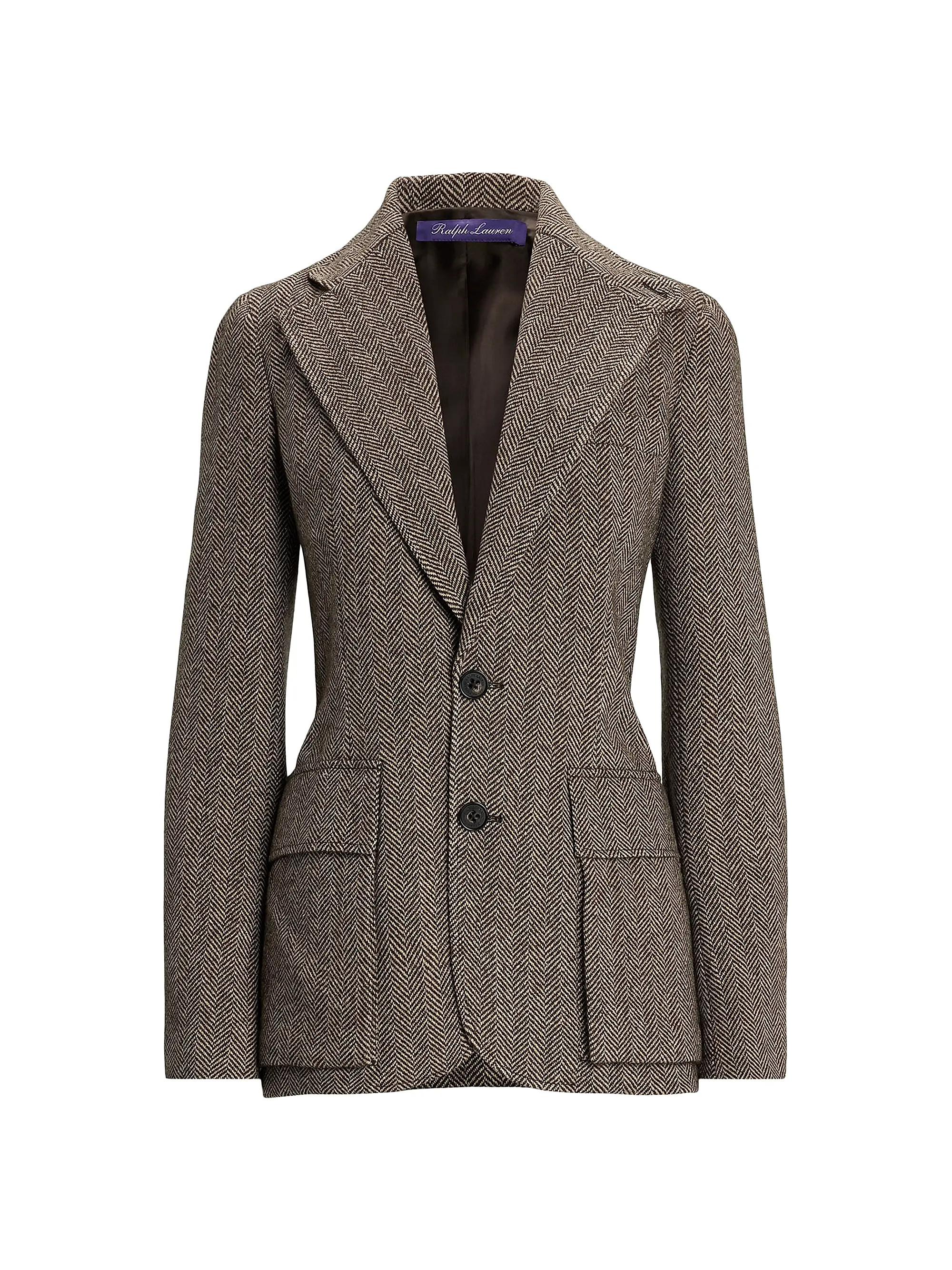 Preston II Herringbone Cashmere-Silk Jacket | Saks Fifth Avenue