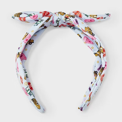 Teacher Bus Backpack Icon Print Top Knot Headband - Multicolor | Target