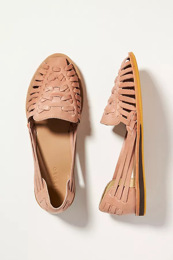 Woven Leather Sandals | Anthropologie (US)