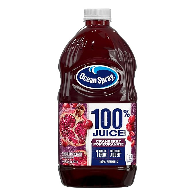 Ocean Spray® 100% Juice Cranberry Pomegranate Juice Blend, 64 Fl Oz Bottle | Amazon (US)